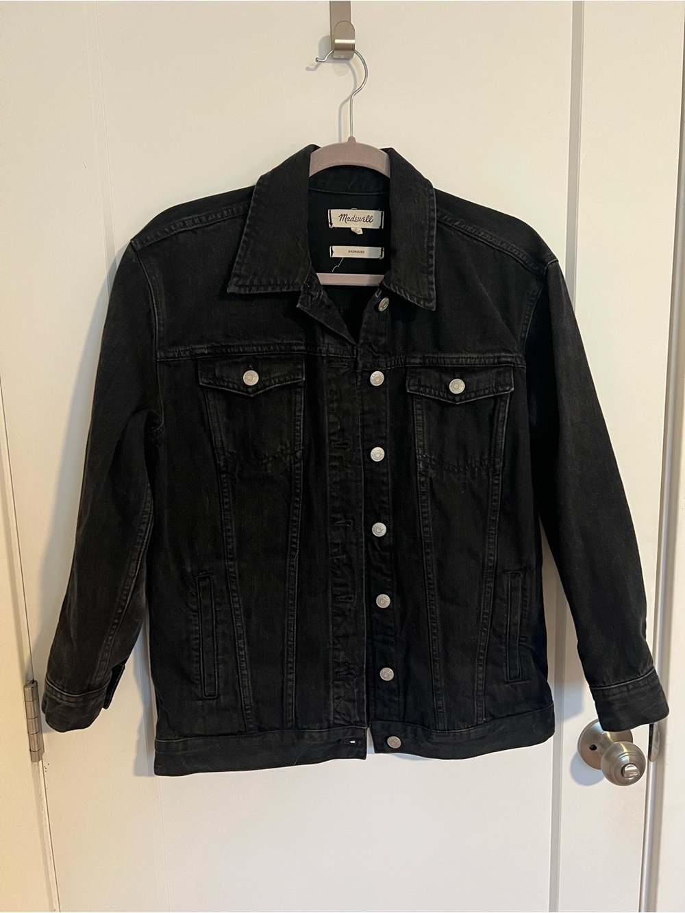 Madewell Black Denim Trucker Jacket